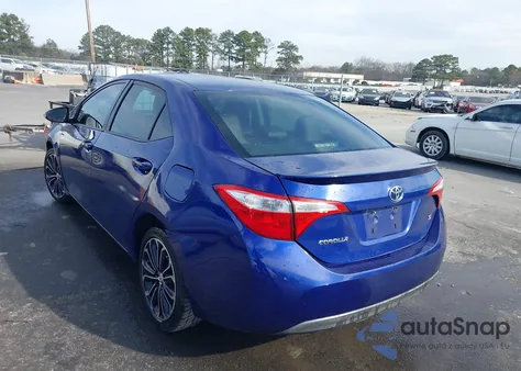 2014 Toyota Corolla S Plus z USA, uszkodzony, nr VIN 2T1BURHE4EC136940